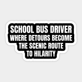 School Bus Driver Sticker